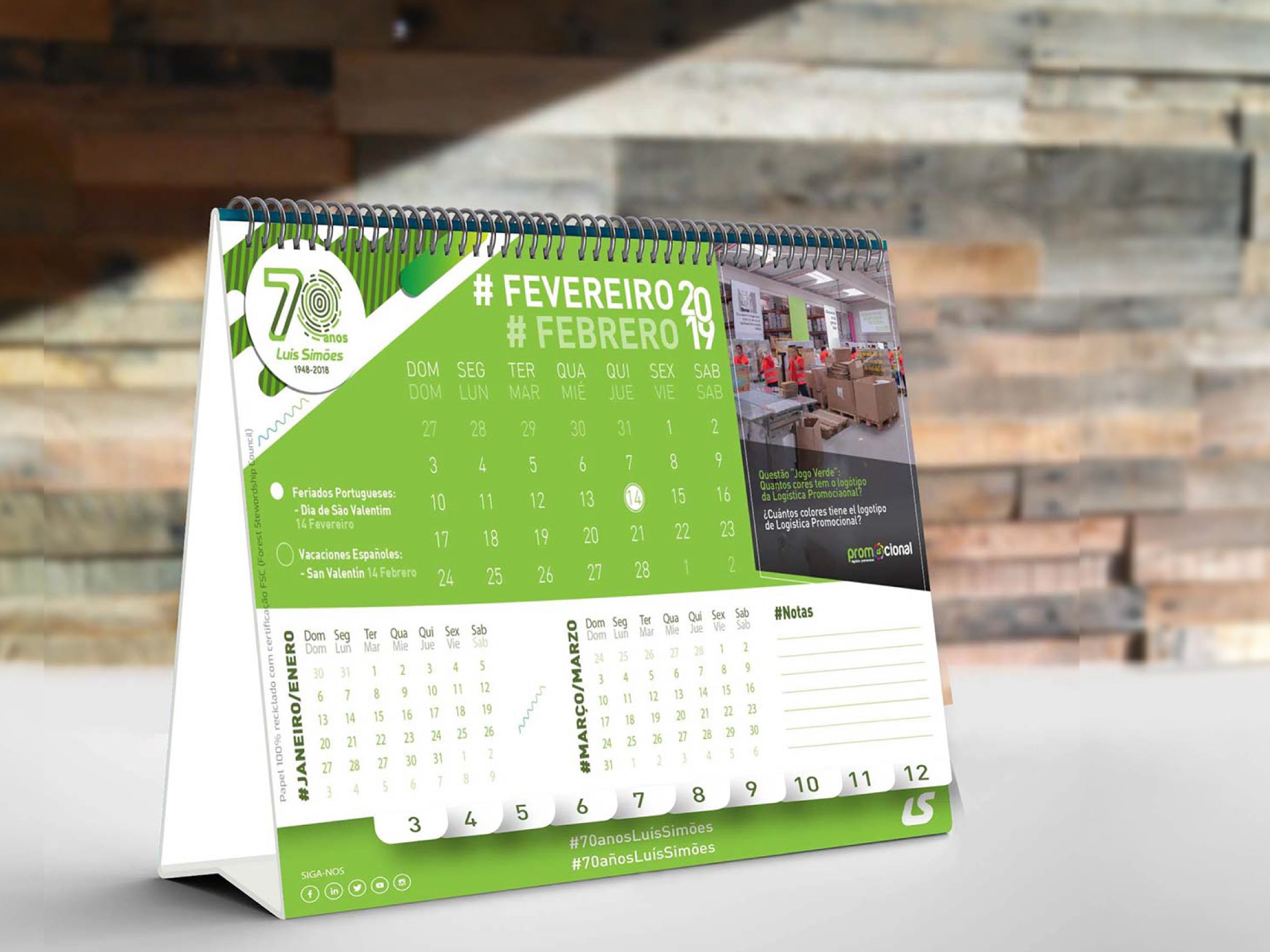 Luís Simões Branding Example 4 Calendar