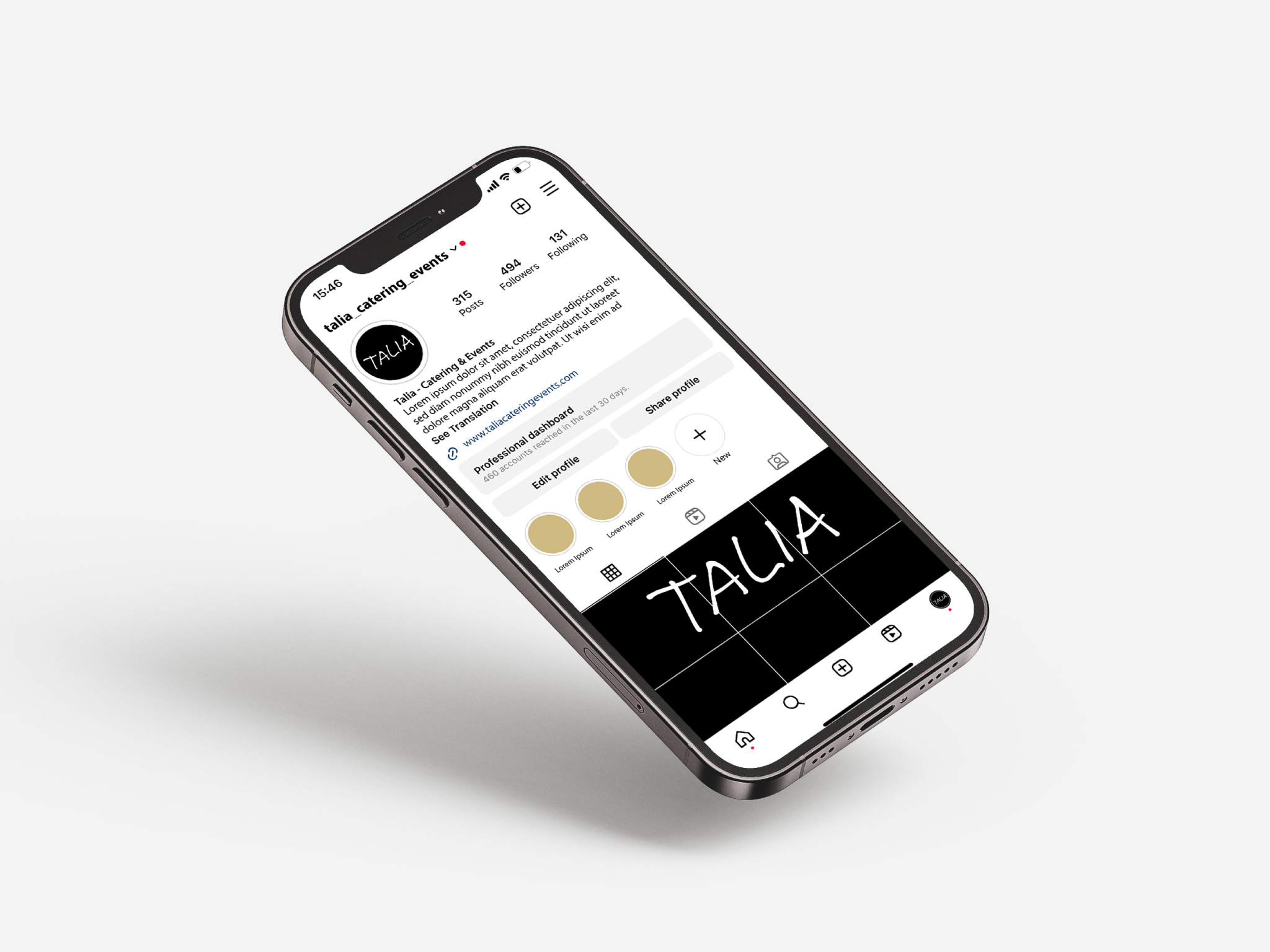 Talia Branding Example 7